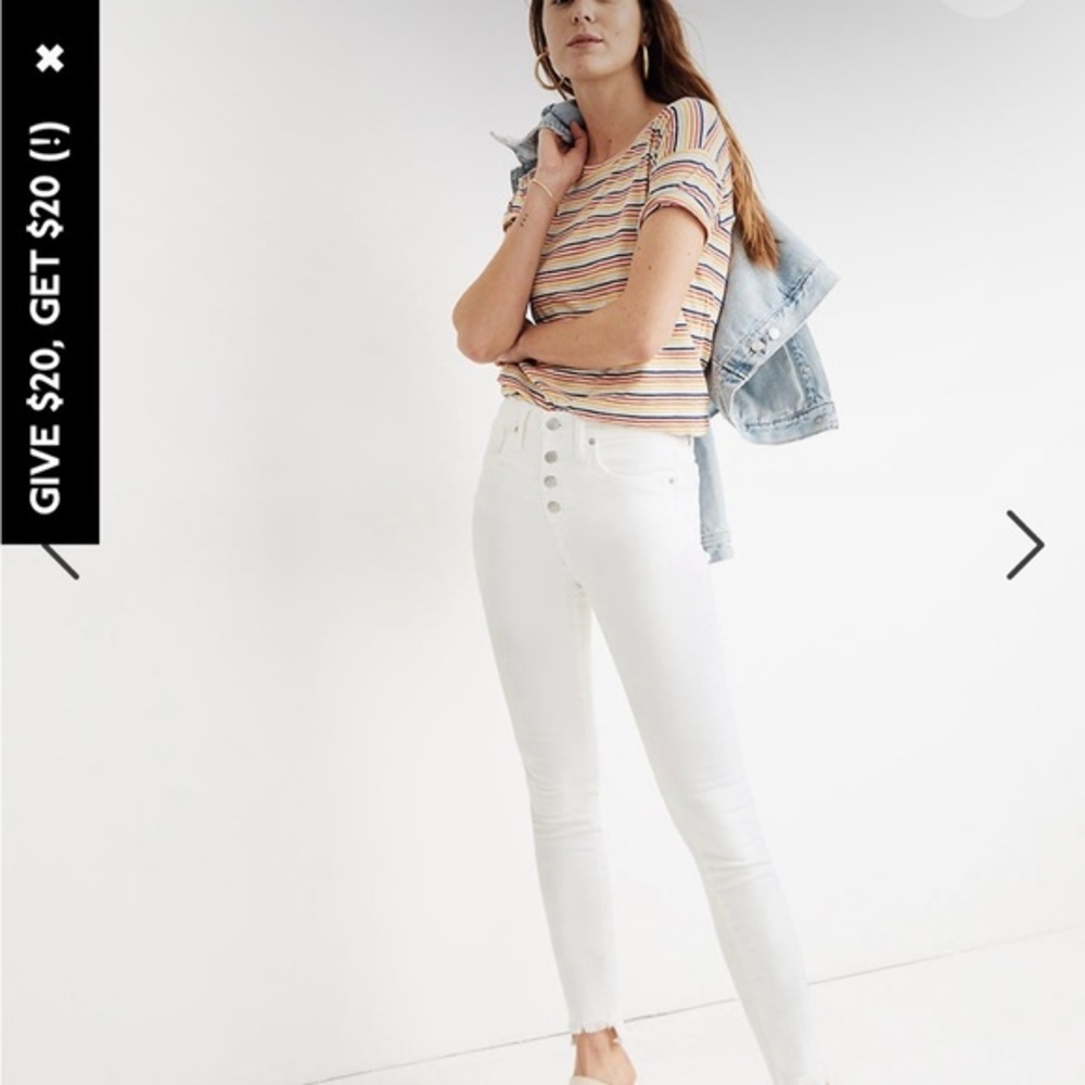 NWOT 28 Madewell High Rise Skinny
